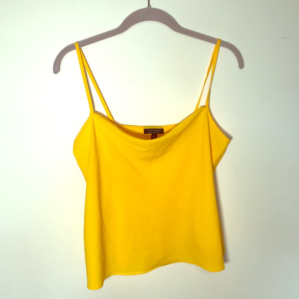 Topshop Yellow sleeveless top